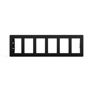 DIN mounting frame for radio slot suitable for 6x VERSIO switches | Height 55 mm