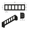 DIN mounting frame for radio slot suitable for 6x VERSIO switches | Height 55 mm
