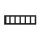DIN mounting frame for radio slot suitable for 6x VERSIO switches | Height 55 mm