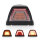 HeadON - Roof marking and multifunction light Position light red + direction indicator