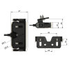 GX1700 Reversing light - extra flat - 1700lm - 12V/24V - 1500mm cable - approved