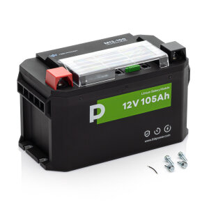 105Ah TBB Power LiFePO4 12.8V battery with BMS, balancer, and heater