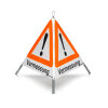 Folding signal with warning symbol VZ 101 - 70 cm - Surveying - Day-glo