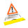 Folding signal with warning symbol VZ 101 - 70 cm - Surveying - Day-glo