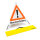 Folding sign with warning symbol VZ 101 - 70 cm - Tree work - Daylight visible