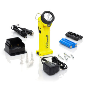 Nightstick INTRANT rechargeable angle headlamp DIN 14649 with charging station | YELLOW | XPR-5569GX