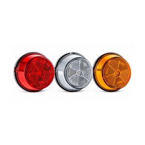R40 Side marker and position light, round, 40 mm, with optional angle bracket