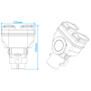 24V truck short adapter 15 to 2x 7-pin