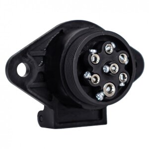 24V plastic socket, 7-pin, type S