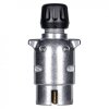 7-pin metal plug, 12 V, with cap nut