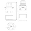 7-pin metal plug, 12 V, with cap nut