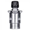 7-pin metal plug, 12 V, with cap nut