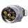 7-pin metal plug, 12 V, with cap nut