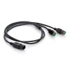 2-POLE SPLITTER 30cm -> 60cm + 60cm | for GERMAN DT | Y-distributor with cable