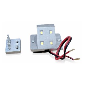 LED Fach- und Stauraumbeleuchtung mit Magnetkontakt (silber, 12 V, 6000 K)