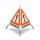 Folding Sign with Warning Symbol VZ 101 - 70 cm - FIRE DEPARTMENT - Reflective Warning Triangle