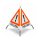 Folding sign with warning symbol VZ 101 - 70 cm - POLICE - reflective warning triangle