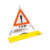 Folding warning sign with warning symbol VZ 101 - 70 cm - THW - reflective warning triangle