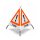 Folding warning sign with warning symbol VZ 101 - 70 cm - THW - reflective warning triangle