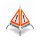 Folding sign with warning symbol VZ 101 - 70 cm - RESCUE DOGS - reflective warning triangle