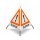 Folding sign with warning symbol VZ 101 - 70 cm - OIL SPILL - reflective warning triangle