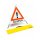 Folding sign with warning symbol VZ 101 - 70 cm - OIL SPILL - reflective warning triangle
