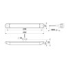 LIZARD - LED Frontleuchte - 252×27 mm - 12V/24V - schmale Lightbar mit statischem Blinker, Bremslicht & Positionslicht