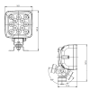 17W work light / reversing light