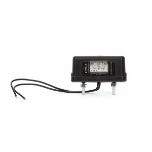License plate light - black - 44 mm