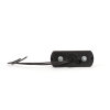 License plate light - black - 44 mm