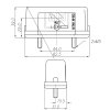 License plate light - incl. rear light - 44 mm