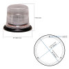 SESTO rotating beacon - 11 flash patterns - clear/yellow - 3-point