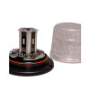 SESTO rotating beacon - 11 flash patterns - clear/yellow - 3-point
