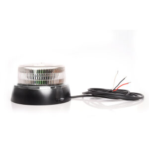 R65 Design rotating beacon BRILAR - clear/blue - 3 points
