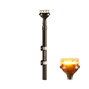 EXTEND telescopic rotating beacon - yellow