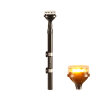 EXTEND telescopic rotating beacon - yellow
