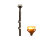 EXTEND telescopic rotating beacon - yellow