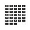 Universal control panel B8 - incl. relay station - illuminated - 8 switching/button functions