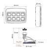 Universal control panel B8 - incl. relay station - illuminated - 8 switching/button functions