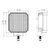 50W work light OFL16 - 5200lm - with rear on/off switch