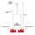 Cable set for trailer lighting - 8 m - 13-pin - 5P bayonet - Position light output