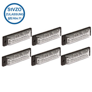6-piece VISION180 rear warning system in accordance with §52 (11) StVZO for emergency vehicles