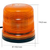 SESTO rotating beacon - 11 flash patterns - yellow - magnetic base