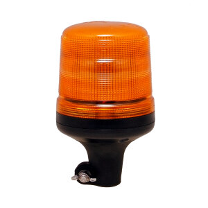 SESTO rotating beacon - 11 flash patterns - yellow - DIN mount