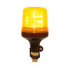 SESTO rotating beacon - 11 flash patterns - yellow - DIN mount