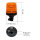 SESTO rotating beacon - 11 flash patterns - yellow - DIN mount