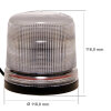 SESTO rotating beacon - 11 flash patterns - clear/yellow - magnetic base