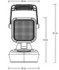 PAGON work light with battery and warning function