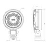 Work light ZELOR - 2000 lumens - round