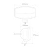 RE7 long-range headlight with position light - 245 mm